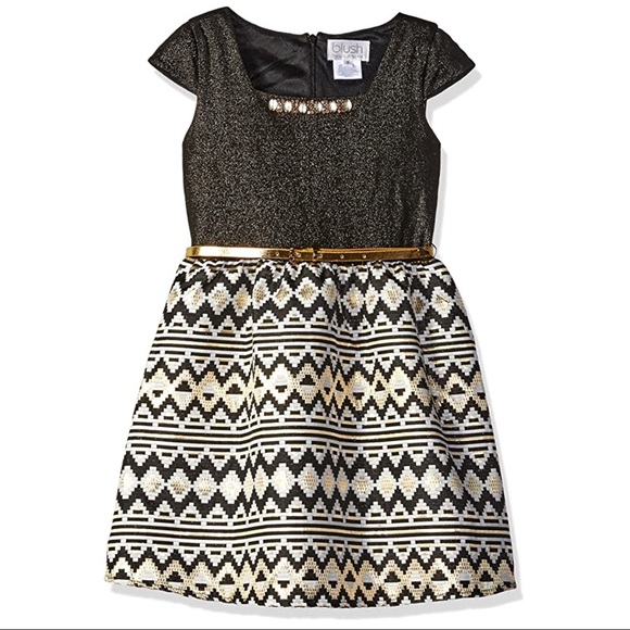 NWT Big Dress Cap SLV Beaded Neckline W/Full Skirt